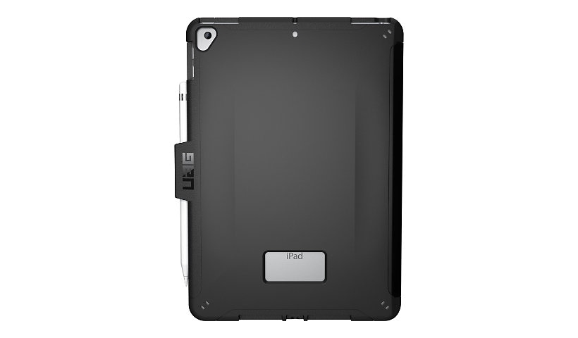 UAG Rugged Case for iPad 10.2-in (9/8/7 Gen, 2021/2020/2019) - Scout Black - back cover for tablet