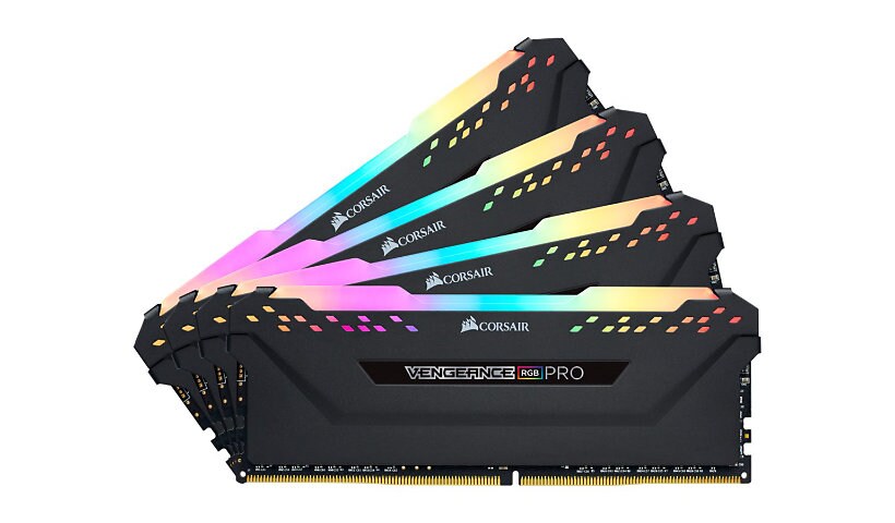 CORSAIR VENGEANCE RGB PRO Series 32GB DDR4 2666MHz C16 Memory Kit - Black