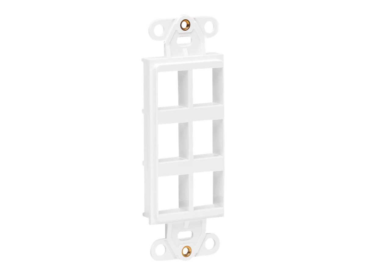 Eaton Tripp Lite Series Center Plate Insert, Decora Style - Vertical, 6 Ports - faceplate