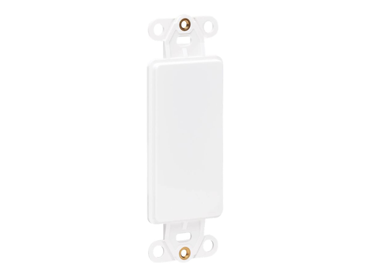 Eaton Tripp Lite Series Center Plate Insert, Decora Style - Vertical, Blank - faceplate blank cover
