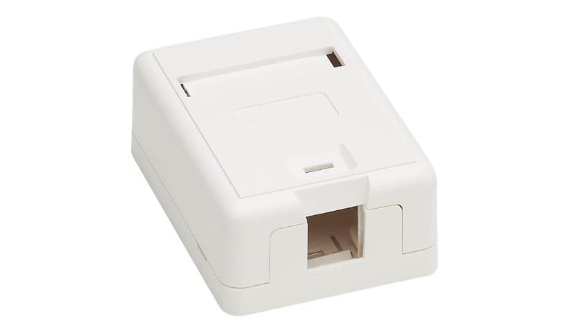Tripp Lite Surface-Mount Box for Keystone Jack - 1 Port, White - surface mount box