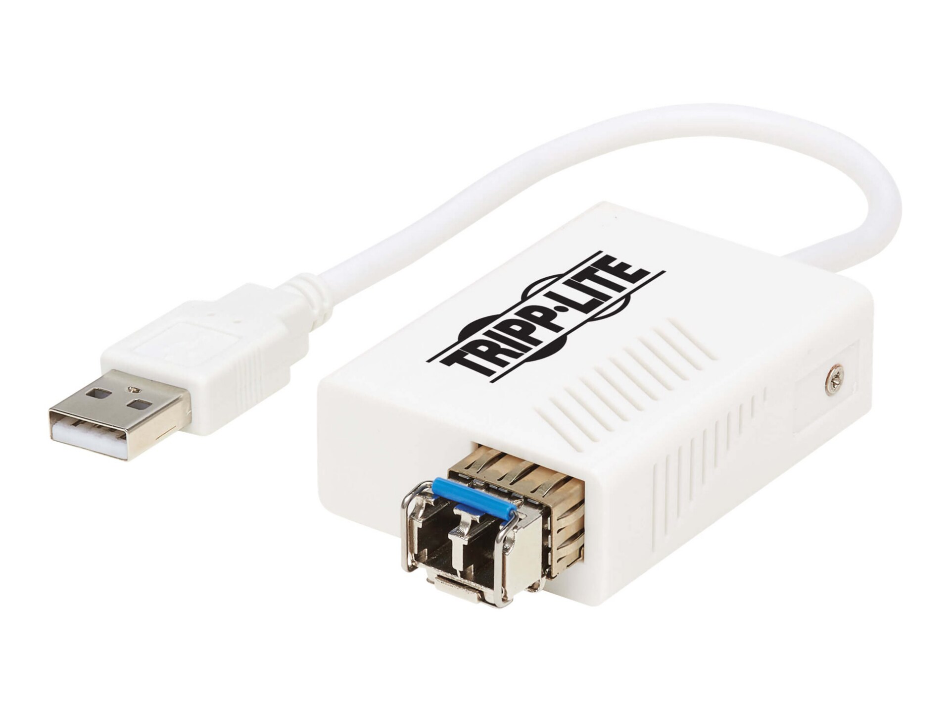 Tripp Lite USB 2.0 Ethernet NIC Adapter - 10/100 Mbps, 100Base-FX, LC, Mult