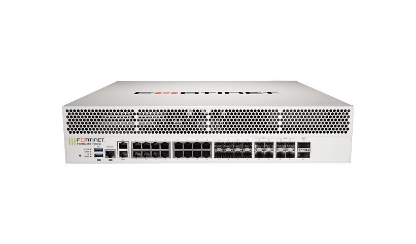 Fortinet FortiGate 1100E - security appliance - with 1 year FortiCare 24X7