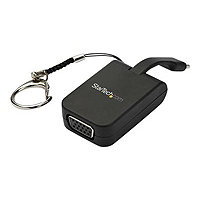 StarTech.com Compact USB C to VGA Adapter - 1080p Active USB Type-C to VGA Display Converter w/ Keychain Ring -