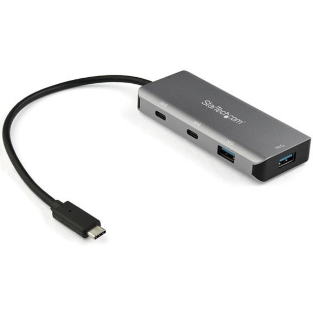 StarTech.com 4 Port USB C Hub, 2x USB A & 2x USB-C SuperSpeed 10Gbps, USB B