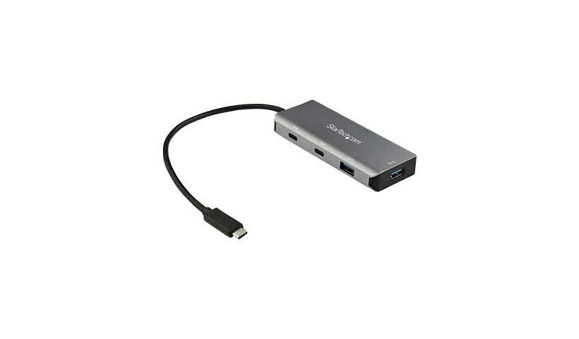 StarTech.com 4 Port USB C Hub - 2x USB A & 2x USB-C SuperSpeed 10Gbps - USB Bus Powered Type-C 3.2 Gen 2 Adapter Hub -
