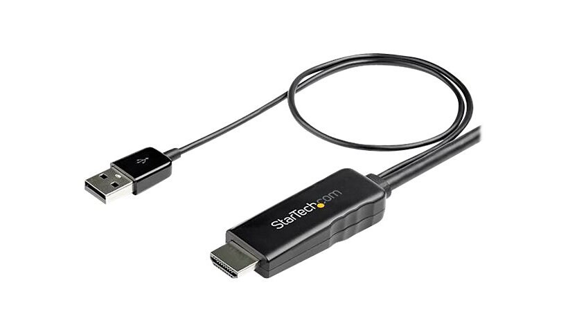 StarTech.com 10 ft. (3 m) HDMI to DisplayPort Cable - 4K 30Hz - USB-powered - Active HDMI to DisplayPort Cable
