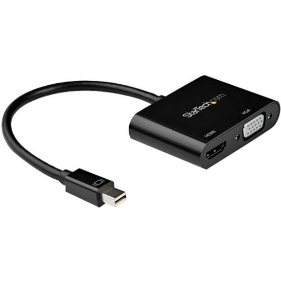 StarTech.com Mini DisplayPort to HDMI VGA Adapter - HDMI 2.0 4K 60Hz or VGA