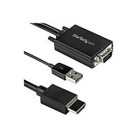 StarTech.com 10ft VGA to HDMI Converter Cable with USB Audio Support - 1080p Analog to Digital Video Adapter Cable -