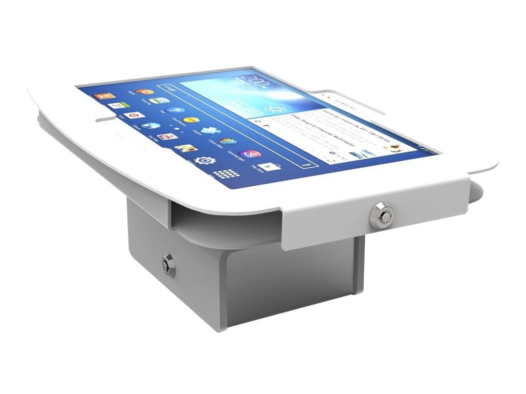 Compulocks Galaxy Secure Space Enclosure with Flip Kiosk Base Black - stand