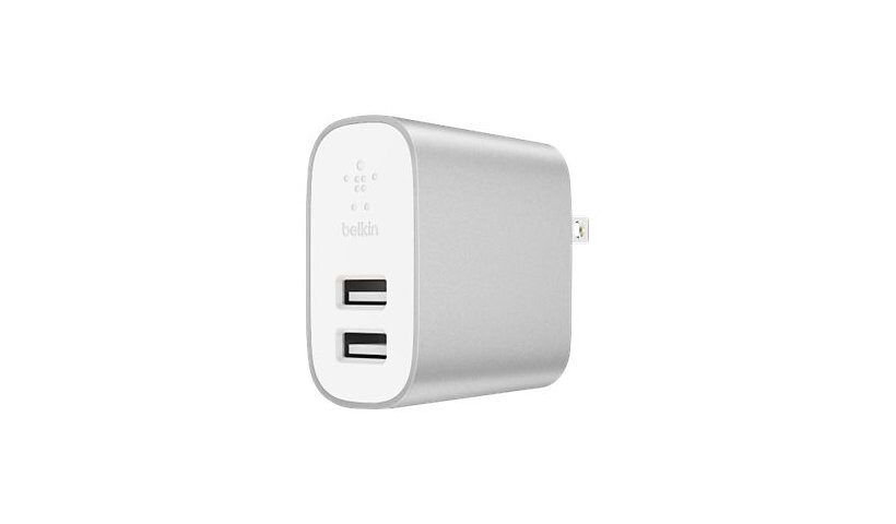 Belkin BOOST CHARGE 2-Port Home Charger power adapter - USB - 24 Watt