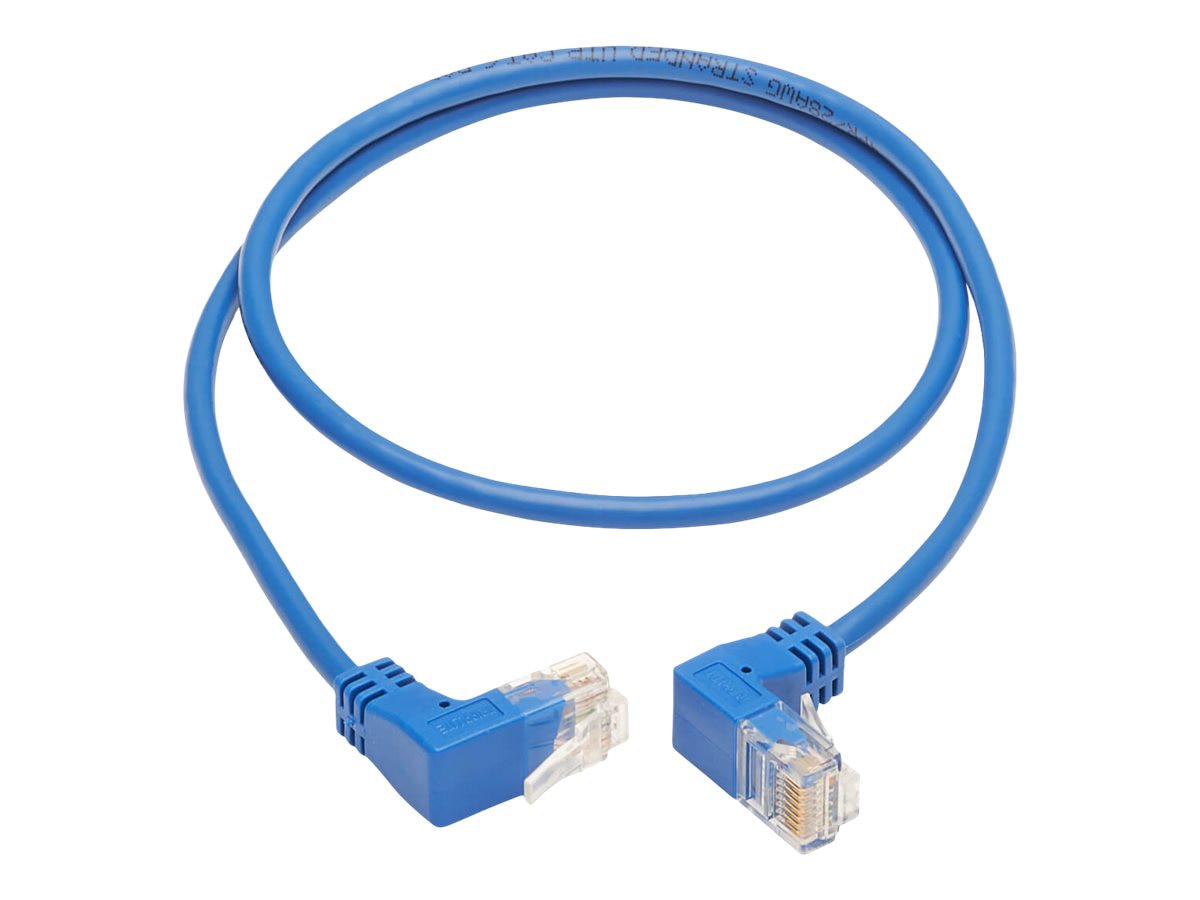 Eaton Tripp Lite Series Up/Down-Angle Cat6 Gigabit Molded Slim UTP Ethernet Cable (RJ45 Up-Angle M to RJ45 Down-Angle