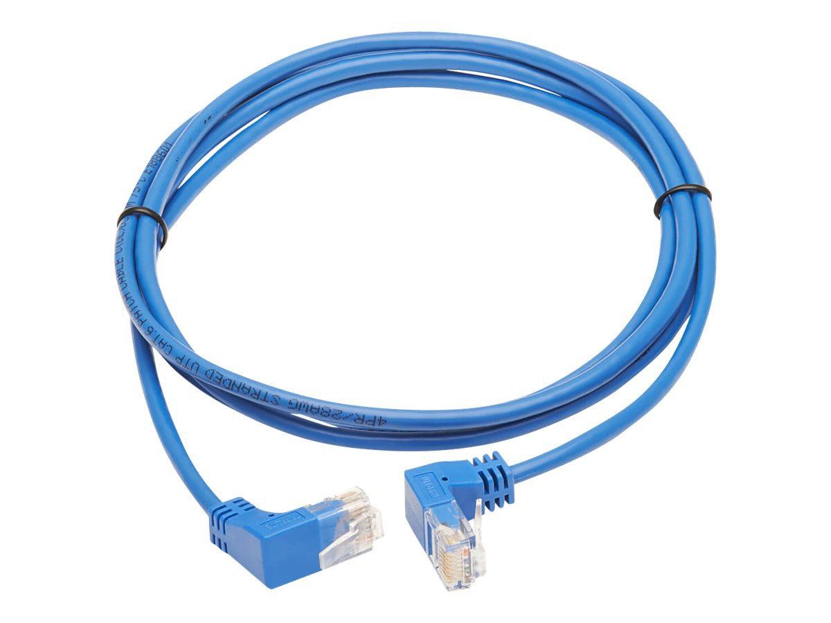 Eaton Tripp Lite Series Up/Down-Angle Cat6 Gigabit Molded Slim UTP Ethernet Cable (RJ45 Up-Angle M to RJ45 Down-Angle