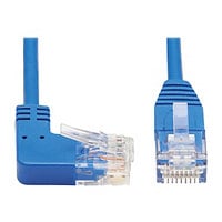 Tripp Lite Cat6 Ethernet Cable Right Angled UTP Slim Molded M/M Blue 10ft