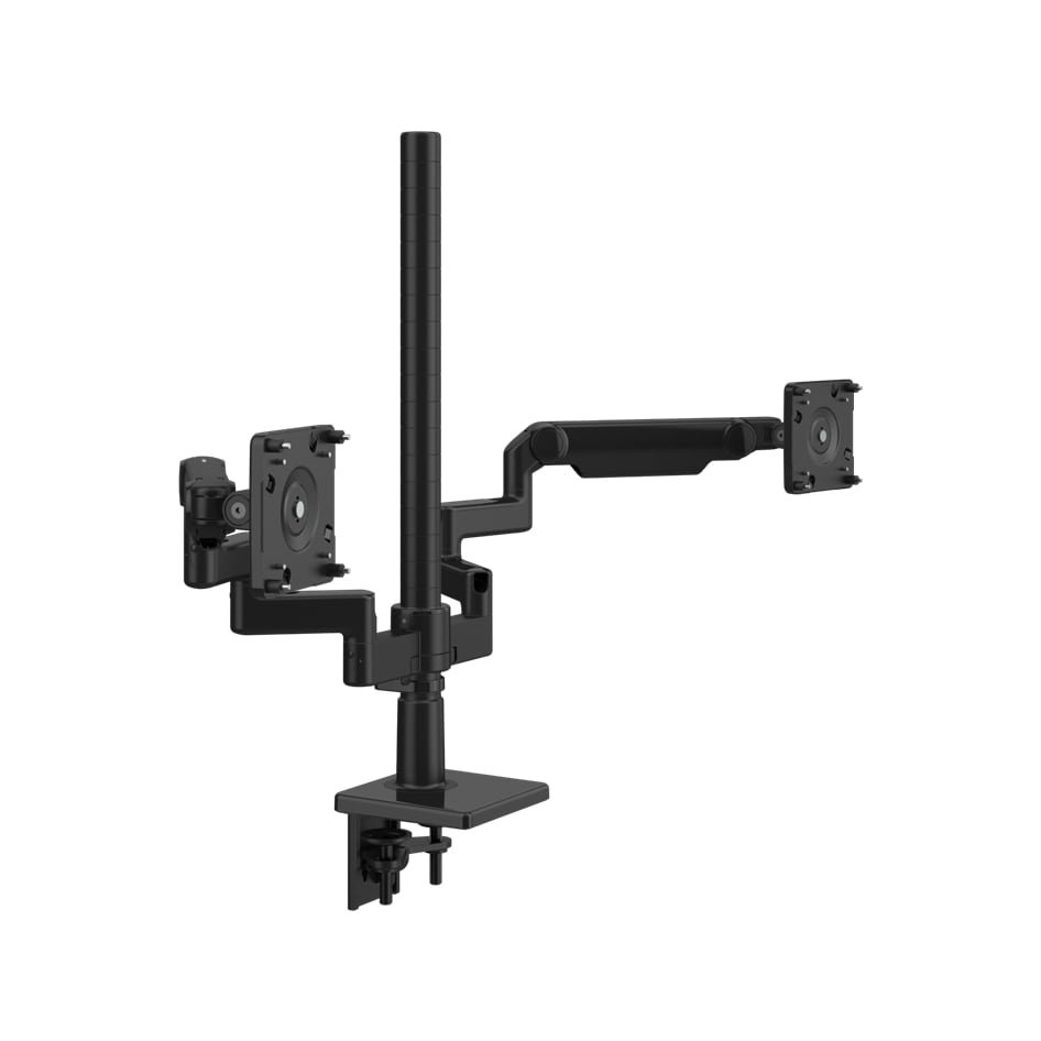 Humanscale M/Flex M2.1 Dual Monitor Arm - Black with Black Trim