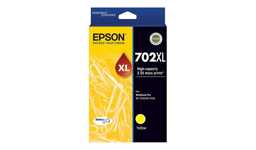 Epson 702XL With Sensor - High Capacity - yellow - original - ink cartridge