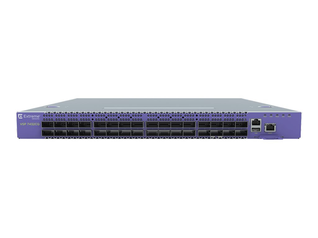 Extreme Networks ExtremeSwitching VSP 7400 VSP7400-32C - switch - 32 ports - managed - rack-mountable