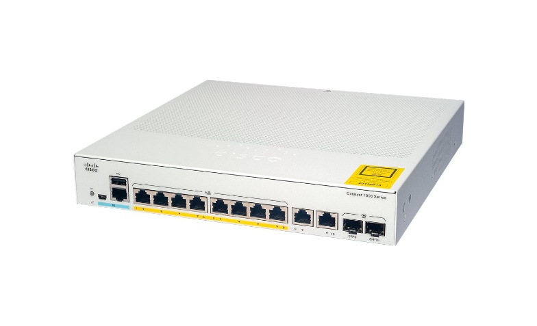 Cisco Catalyst 1000-8P-2G-L - switch - 8 ports - managed - rack