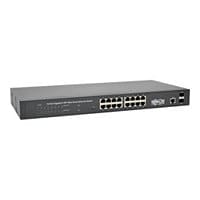 Commutateur Ethernet Tripp Lite à 16 ports Gigabit L2 géré SFP 10/100/1000 Mbit/s