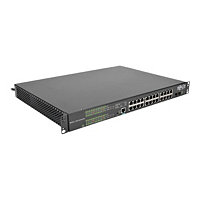 Commutateur Ethernet Tripp Lite à 24 ports Gigabit L2 géré avec 12 prises PDU