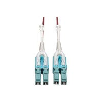 Eaton Tripp Lite Series 10G Duplex Multimode 50/125 OM4 LSZH Fiber Optic Cable (LC/LC), Push/Pull Tabs, Magenta, 9 m -