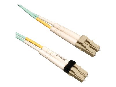 Eaton Tripp Lite Series 10Gb Duplex Multimode 50/125 OM3 LSZH Fiber Patch Cable (Mini-LC / LC) - Aqua, 10M (33 ft.) -