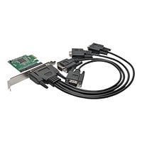 Tripp Lite 4-Port DB9 (RS-232) Serial PCI Express (PCIe) Card with Breakout
