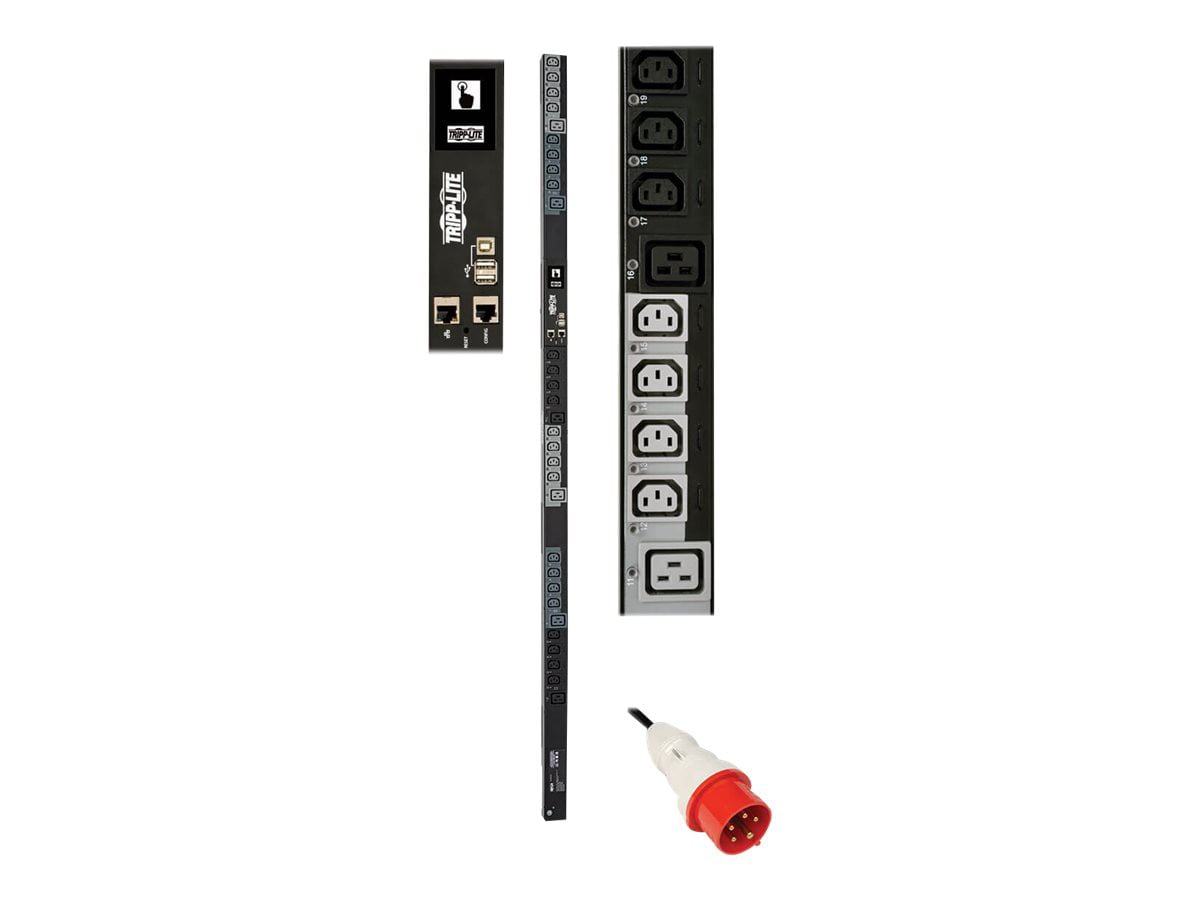 Tripp Lite 11.5kW 3-Phase Switched PDU - 24 C13 & 6 C19 Outlets, IEC 309 16