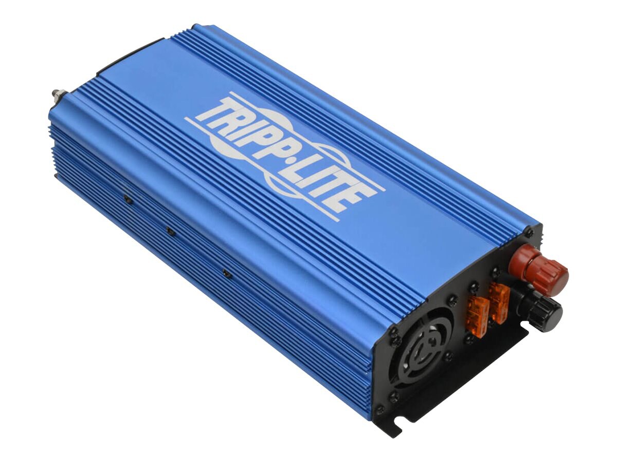 Tripp Lite 750W Light-Duty Compact Power Inverter with 2 AC/1 USB - 2.0A/Battery Cables, Mobile - DC to AC power