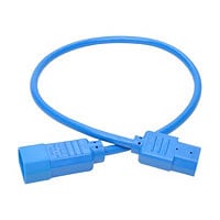 Tripp Lite Computer Power Extension Cord 10A 18AWG C14 to C13 Blue 2' 2ft