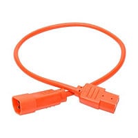 Tripp Lite Computer Power Extension Cord 10A 18AWG C14 to C13 Orange 2' 2ft