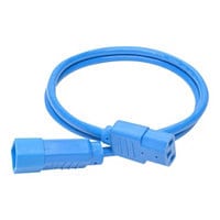 Tripp Lite Computer Power Extension Cord 10A 18AWG C14 to C13 Blue 3' 3ft
