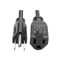 Eaton Tripp Lite Series Power Extension Cord, NEMA 5-15P to NEMA 5-15R - 10A, 120V, 18 AWG, 3 ft. (0.91 m), Black -