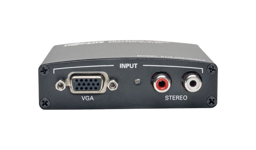 Tripp Lite VGA to HDMI Converter w RCA Stereo Audio and Scaler 1080p