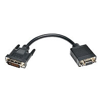Eaton Tripp Lite Series DVI to VGA Adapter Cable (DVI-I Dual-Link to HD15 M/F), 8 in. (20,3 cm) - display adapter - 20