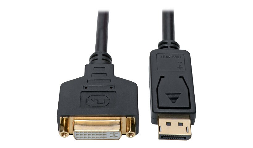 Eaton Tripp Lite Series DisplayPort to DVI Adapter Video Converter, Black (M/F), 1 ft. (0,31 m) - video adapter -