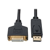 Eaton Tripp Lite Series DisplayPort to DVI Adapter Video Converter, Black (M/F), 1 ft. (0.31 m) - video adapter -