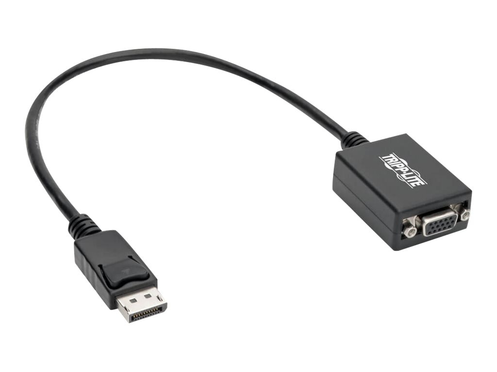 Tripp Lite DisplayPort to VGA Adapter Converter Active DP to VGA 1080p M/F 1ft 1' - video converter - black