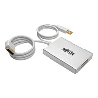 Tripp Lite 6in DisplayPort to DVI Active Video Adapter Converter Dual Link 2560x1600 6" - convertisseur vidéo - argent