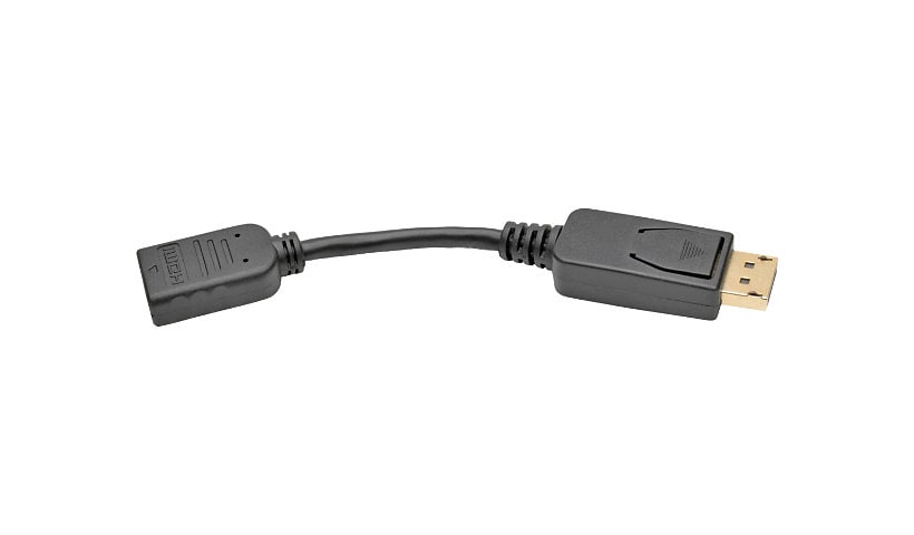 Eaton Tripp Lite Series DisplayPort to HDMI Converter Adapter (M/F), 6-in. (15.24 cm), 50 Pack - video converter - black
