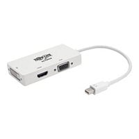 Tripp Lite Keyspan Mini DisplayPort to VGA/DVI/HDMI All-in-One Converter Adapter, Thunderbolt 1/2, 1080p, White mDP to