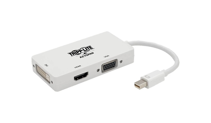 Tripp Lite Mini DisplayPort 1.2 to VGA/DVI/HDMI Adapter Converter 4K White