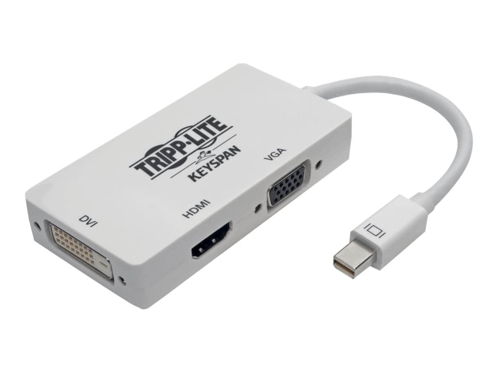 Tripp Lite Keyspan Mini DisplayPort 1.2 to VGA/DVI/HDMI All-in-One Converter Adapter, 4K x 2K HDMI @ 60 Hz - video