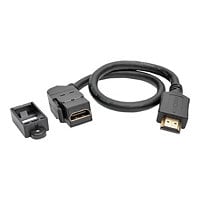 Tripp Lite HDMI w/ Ethernet Keystone Panel Mount Extension Cable 1 ft.