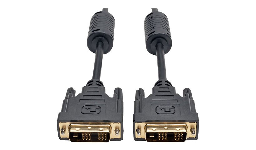 Tripp Lite DVI-D Single-Link Digital TMDS Monitor Cable (DVI-D to DVI-D M/M), 1920 x 1200 (1080p), 20 ft. - DVI cable -