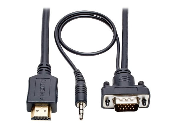 TRIPP 10FT HDMI TO VGA ADAPTER+3.5MM