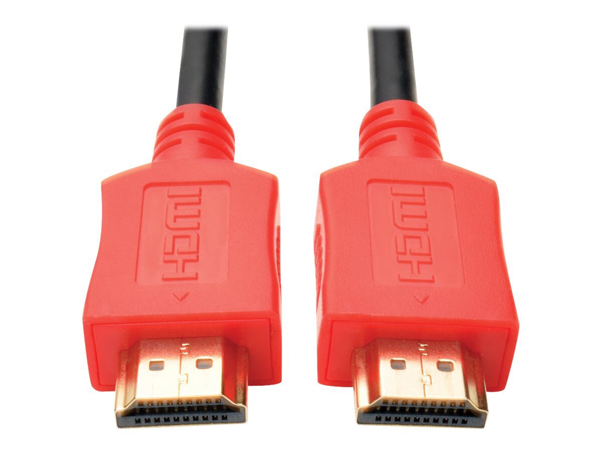 Tripp Lite 3ft Hi-Speed HDMI Cable Digital A/V HDMI UHD 4K x 2K M/M Red 3'