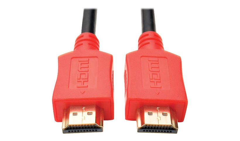Tripp Lite 3ft Hi-Speed HDMI Cable Digital A/V HDMI UHD 4K x 2K M/M Red 3'