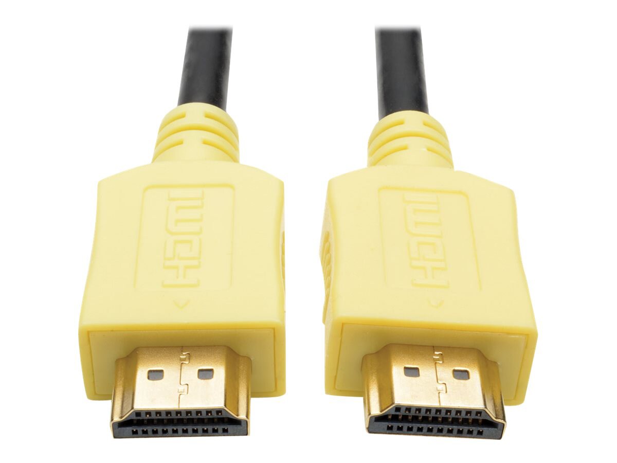 Tripp Lite 3ft Hi-Speed HDMI Cable Digital A/V UHD HDMI 4Kx2K M/M Yellow 3'