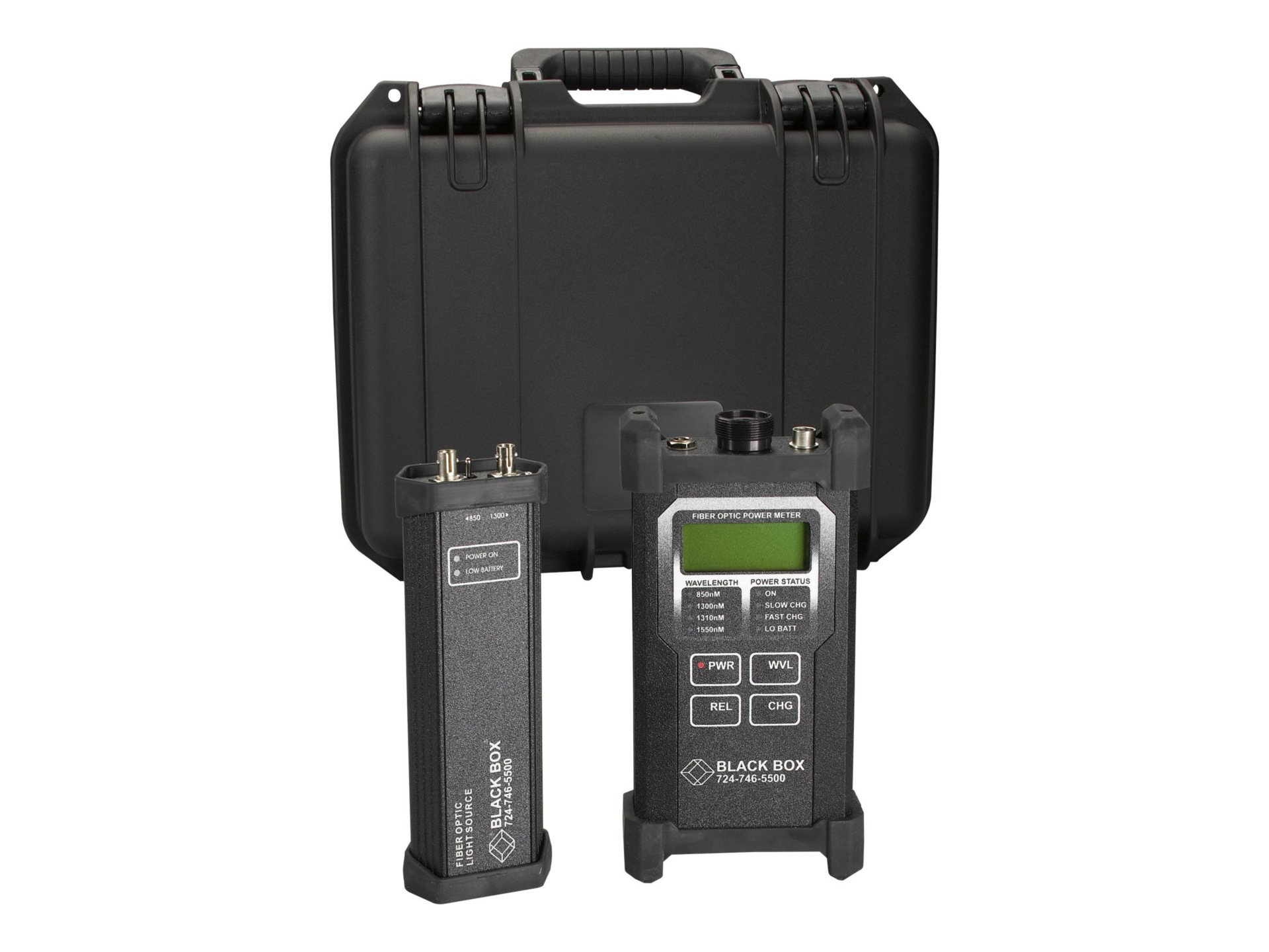 Black Box Fiber Optic Power Meter and LED Source Kit - network tester kit
